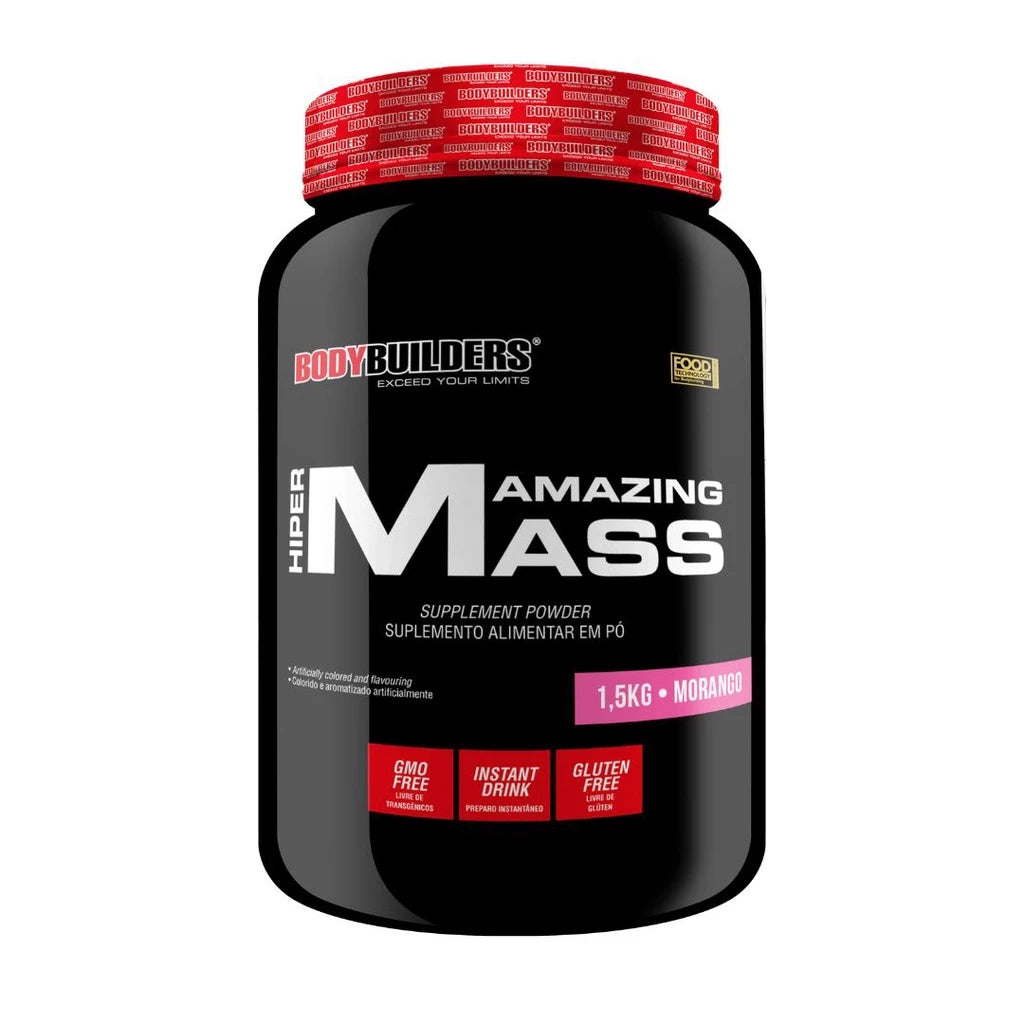 Hipercalórico Hiper Amazing Mass 1,5 kg - Ganho de massa muscular – Bodybuilders