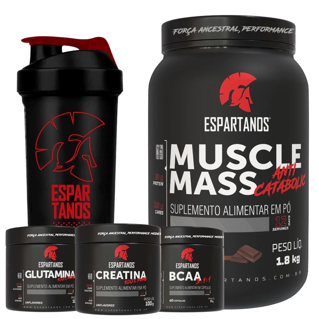 Spartan Mass Pro – Hipercalórico + BCAA + Creatina + Glutamina