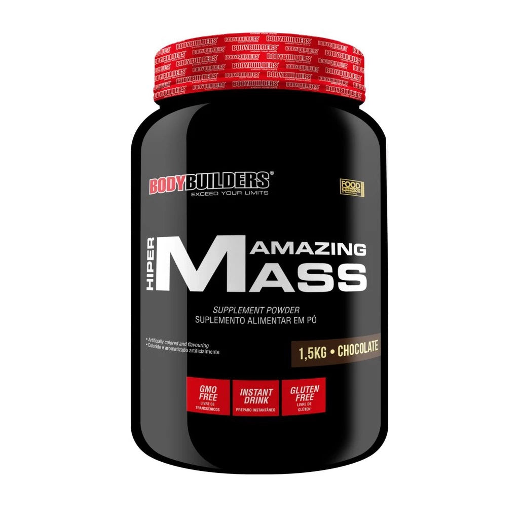 Hipercalórico Hiper Amazing Mass 1,5 kg - Ganho de massa muscular – Bodybuilders