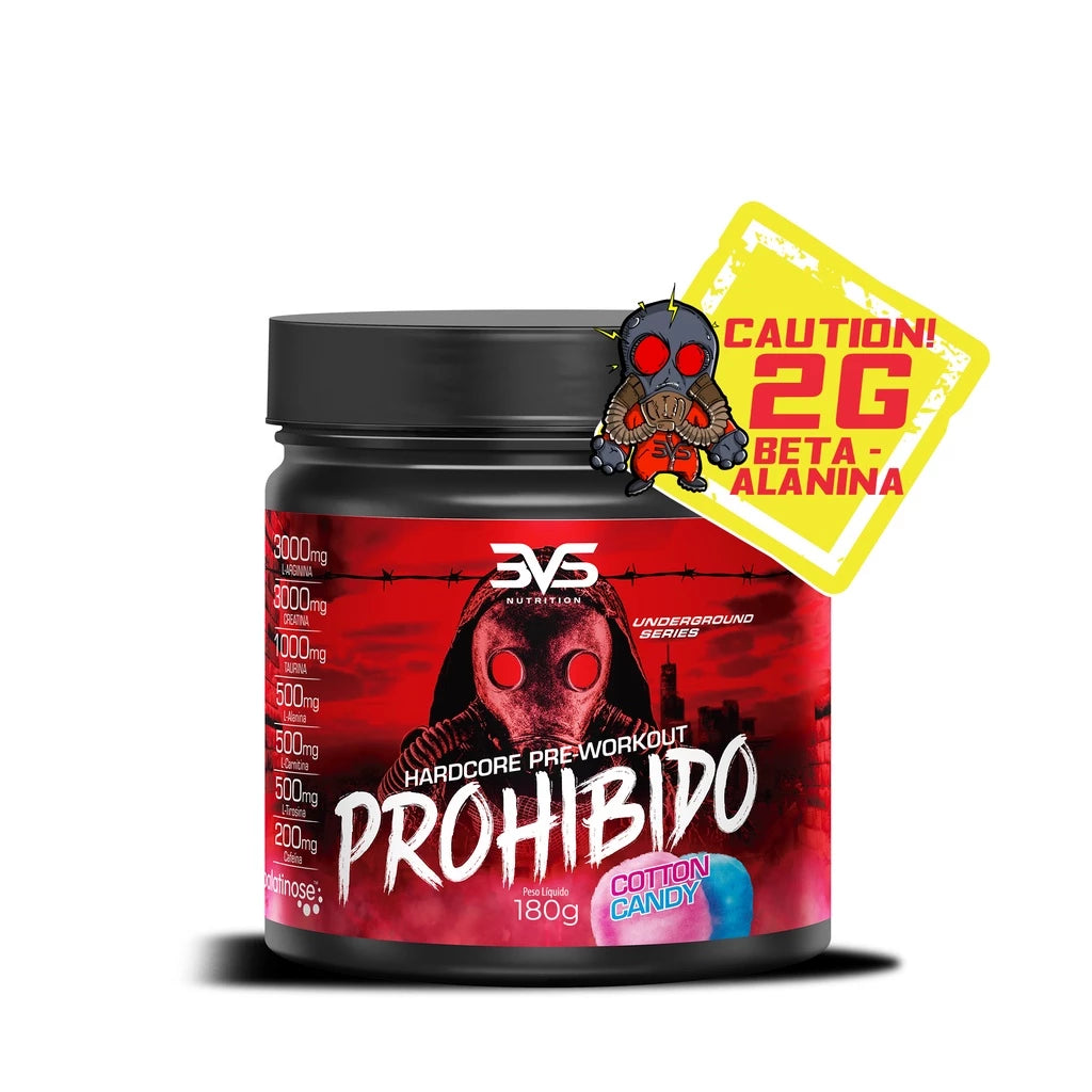 Pré Treino Prohibido 180g Com Fórmula Avançada - Extra Forte