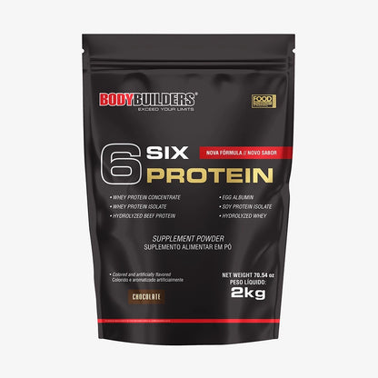 Whey Protein Concentrado 6 Six Protein 2kg Para Ganho de Massa Muscular Magra e Força Muscular  – Bodybuilders