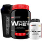 Kit Whey Protein Waxy Whey Pote 900g + Power Creatina 100g + Coqueteleira - Aumento de Massa Muscular - Bodybuilders