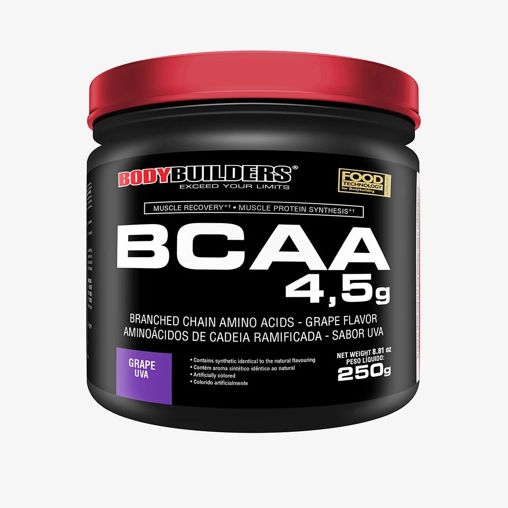 Bcaa 4.5 Powder em Pó 250g -  Aminoácidos de Cadeia Ramificada - Bodybuilders