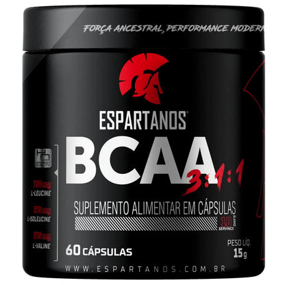 Suplemento Bcaa 3:1:1 60 Cápsulas - Espartanos Nutrition