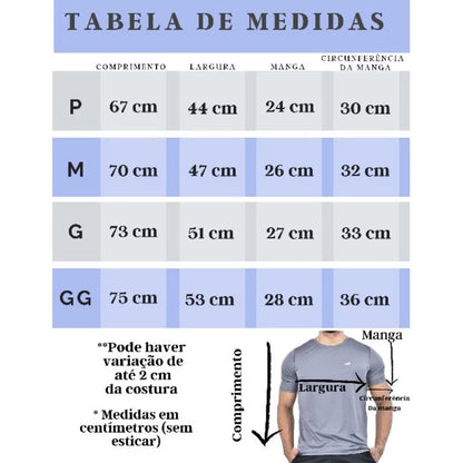 Camiseta Dri Fit Masculina Garra Sport