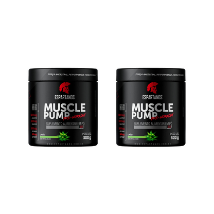 Pré Treino Muscle Pump Suplemento Pre Workout 300g - Espartanos