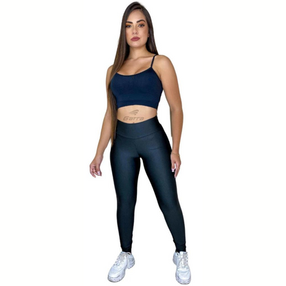 Calça Legging Fitness Cós Alto em Suplex