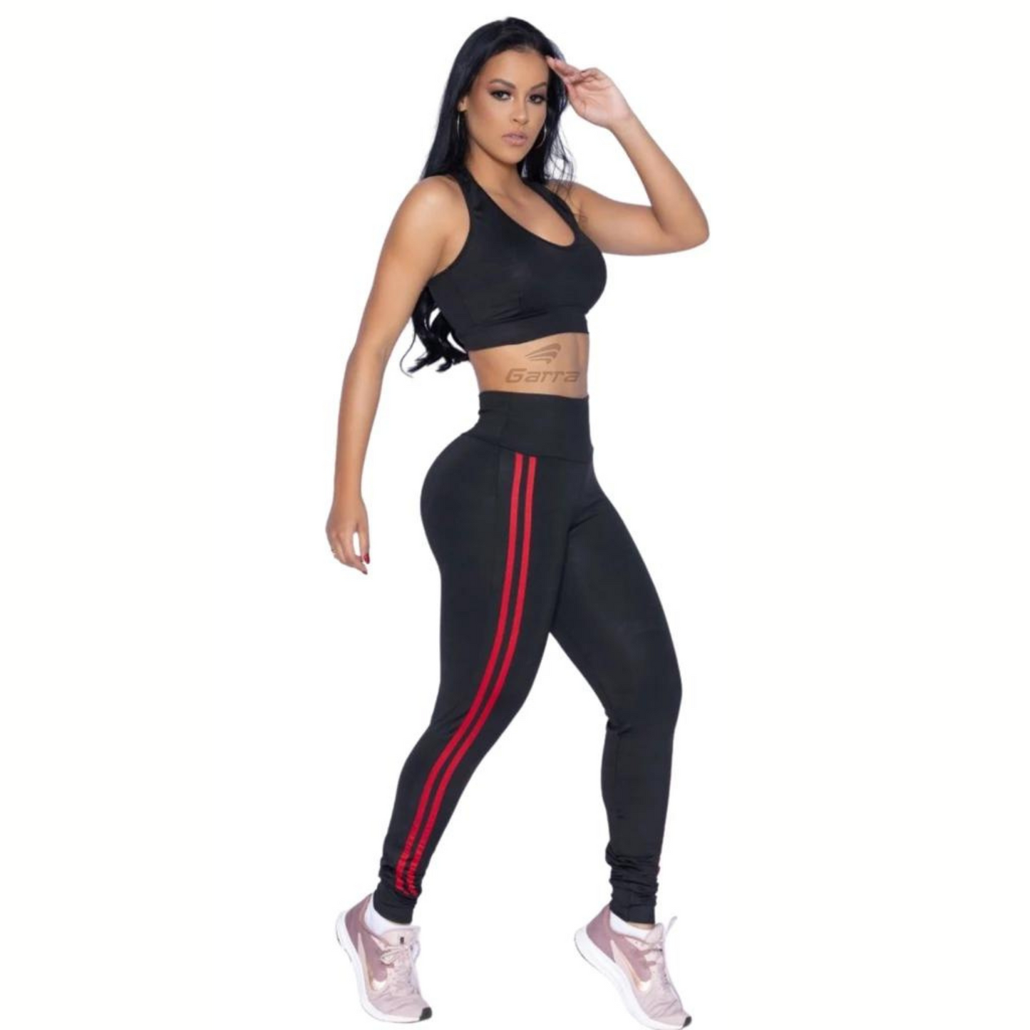 Calça Legging Fitness Cós Alto em Suplex