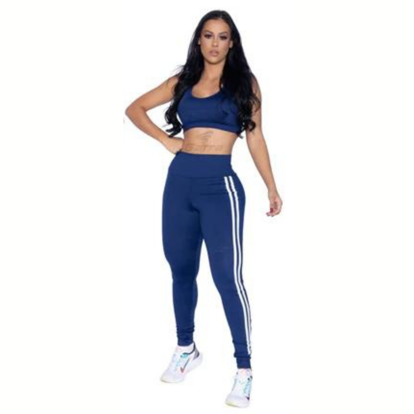 Calça Legging Fitness Cós Alto em Suplex