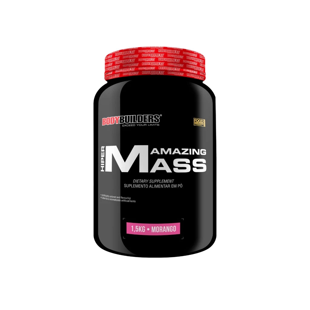 Hipercalórico Hiper Amazing Mass 1,5 kg  - Ganho de massa muscular – Bodybuilders