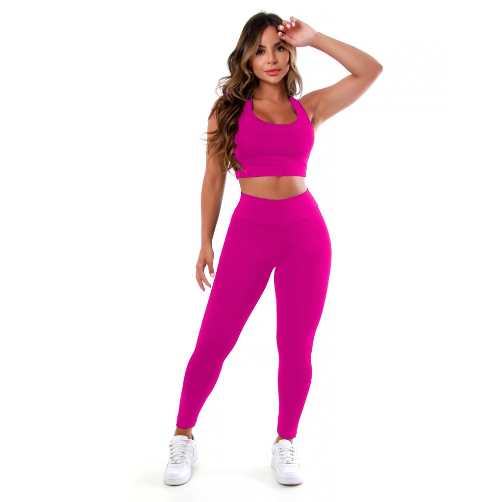 Conjunto Calça Legging E Top Fitness