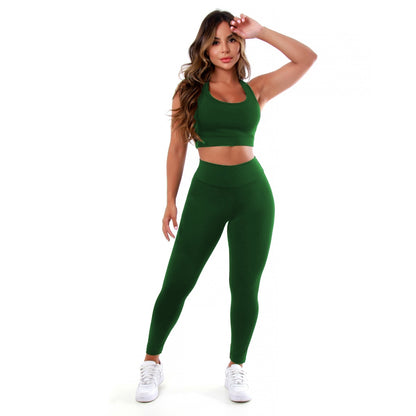 Conjunto Calça Legging E Top Fitness