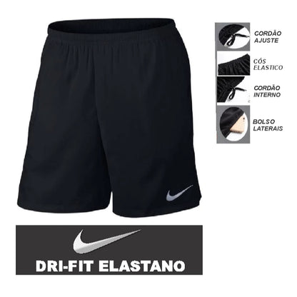 Short Bermuda Dri Fit Elastano Academia Futebol