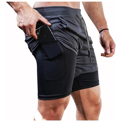 shorts 2 em 1 academia e treino sport fit dry fit