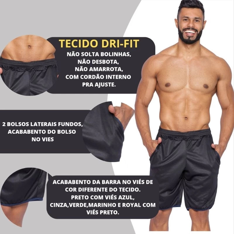 Kit 2 Bermudas Garra Sport Street Fitness