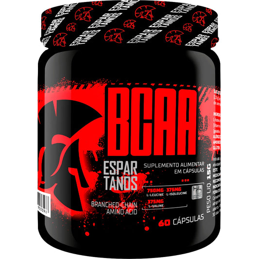 Suplemento Bcaa 3:1:1 60 Cápsulas - Espartanos Nutrition