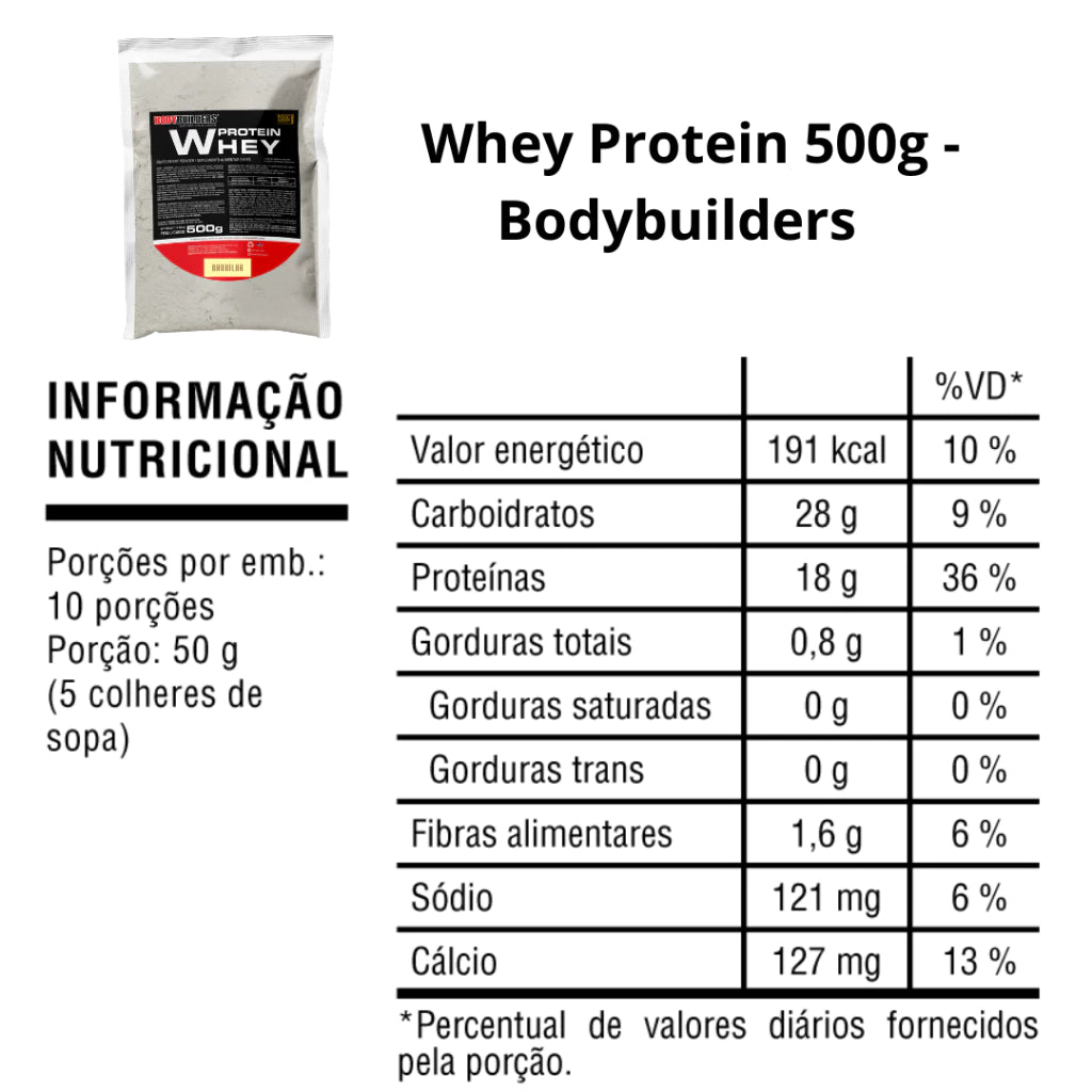 Whey Protein Concentrado em Blend Proteico 35% 500g - Suplemento em pó - Refil - Bodybuilders