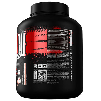 Kit Suplemento Hipercalórico Muscle Mass + Bcaa 3:1:1 + Creatina + Glutamina + Shaker - Espartanos