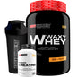 Kit Whey Protein Waxy Whey Pote 900g + Power Creatina 100g + Coqueteleira - Aumento de Massa Muscular - Bodybuilders