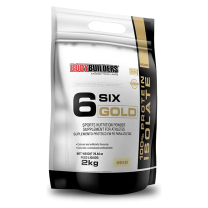 Whey Protein Isolado Hidrolisado Six Gold 2 KG 100% Protein Isolate - Bodybuilderes