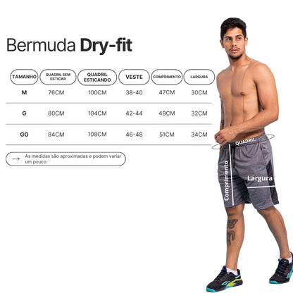 Bermuda Plus size Dry Fit