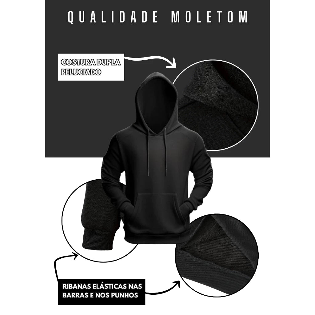 Moletom Premium Masculino Com Ou Sem Capuz Very Night