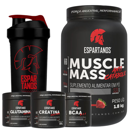 Spartan Mass Pro – Hipercalórico + BCAA + Creatina + Glutamina