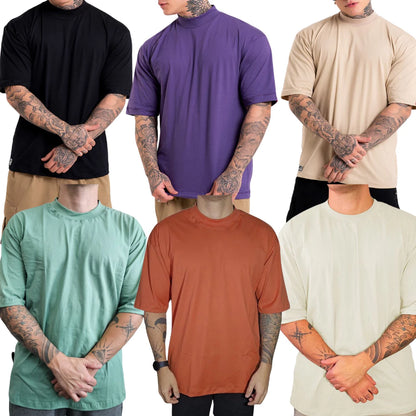 Kit 2 Camisetas  Oversized Streetwear 100% Algodão