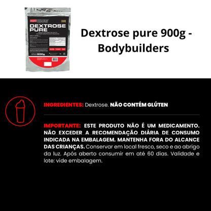 Dextrose Pura 900g Aumento De Energia Bodybuilders