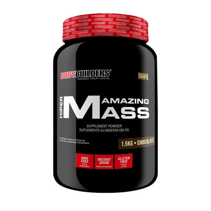 Hipercalórico Hiper Amazing Mass 1,5 kg  - Ganho de massa muscular – Bodybuilders