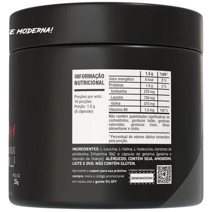 Suplemento Bcaa 3:1:1 60 Cápsulas - Espartanos Nutrition